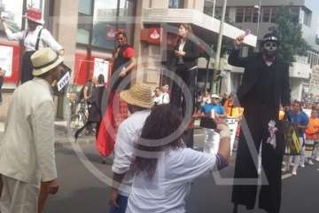 Telde se dejó ver en la protesta contra el macromuelle de Agaete (Foto TA)